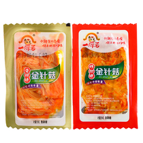A dish of Flammulina velutipes spicy and other flavors 500 grams of food Net red spicy snacks small package ready-to-eat