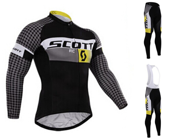 2015 Scott SCOTT team summer thin section breathable long-sleeved cycling suit suit baby bag cycling pants for men and women - Taobao