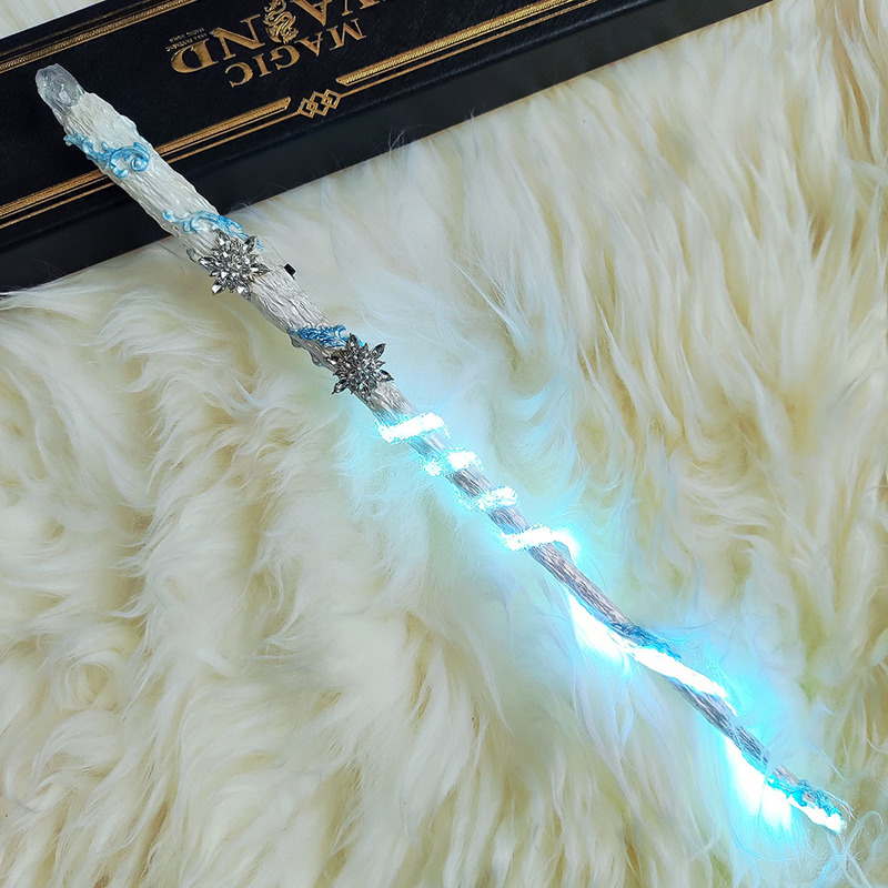 Harry Potter Glowing Wand, Hermione's Scepter, Frozen, Snow White Movie Merchandise, Figurines, Props