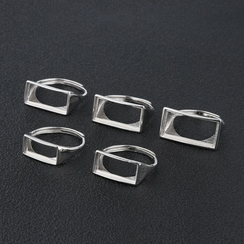 Обручальное кольцо, бирюзовая квадратная глянцевая инкрустация камня из воскового агата подходит для мужчин и женщин, серебро 925 пробы