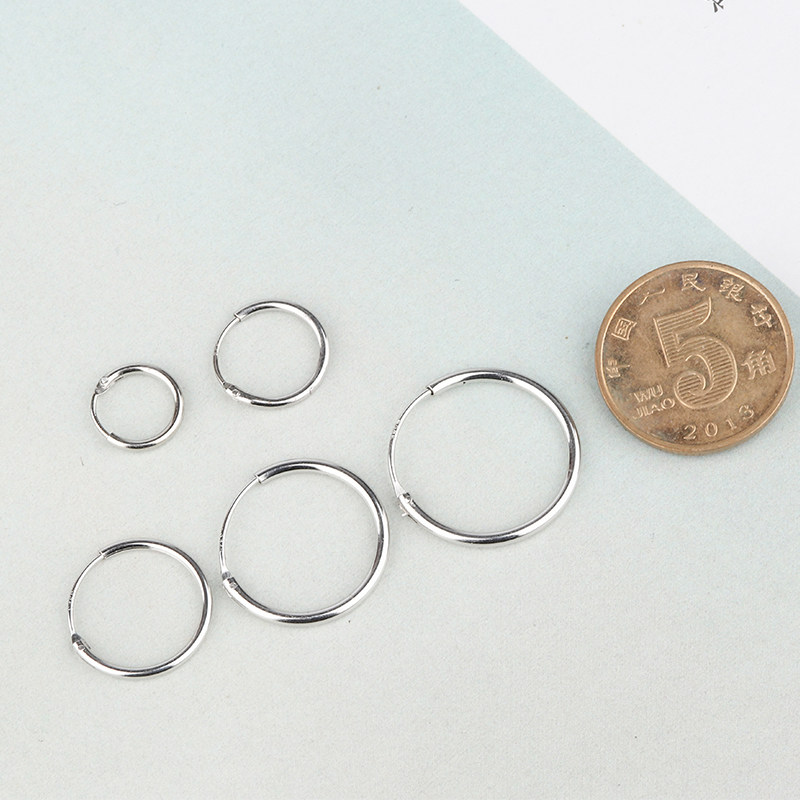 Sterling silver earrings 2020 new trendy men's and women's small circle trendy earrings design sense niche net red earrings earrings earrings