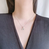 Ожерелье, подвеска, ложка, вилка, цепочка до ключиц, серебро 925 пробы, популярно в интернете