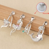 Подвеска, ремень, аксессуары, защитный амулет, пряжка, изумрудная застежка из нефрита, серебро 925 пробы