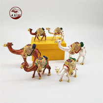 Dunhuang camel ornaments Crafts Diamond-encrusted alloy jewelry box Home desktop ornaments Tourist souvenirs Dubai