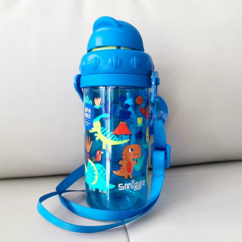 Children's straw with glass for students, handheld teapot, tea cup