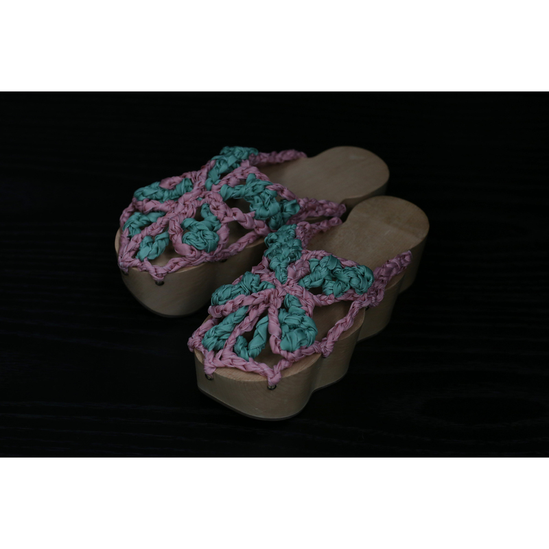 60%Off Susan Fang Bubble Crochet Ribbon Clog Slippers Series 60%Off Susan Fang Bubble Crochet Ribbon Clog Slippers Series