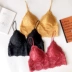 Pháp ren bralette mỏng mềm cúp ngực không có vòng thép sexy thoải mái tam giác cúp áo ngực Q - Cộng với kích thước Bras