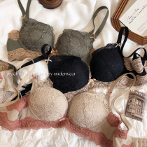 Spring and summer restore ancient ways to collide with color small breast to change bossy gather lace latex bra suit sex appeal adjust underwear without underwire
