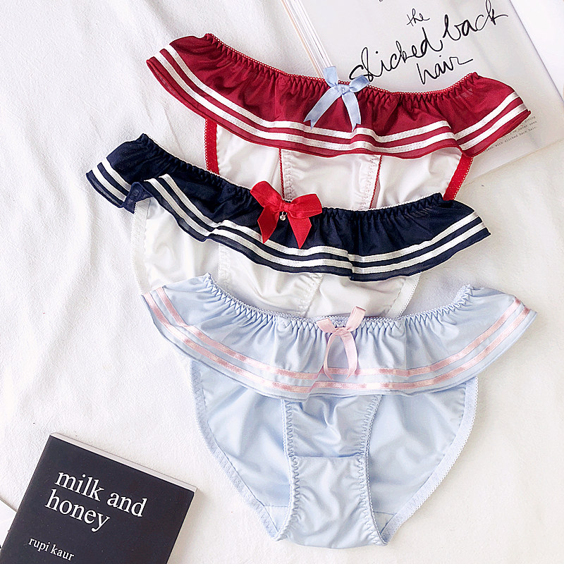 Day Department Cartoon Secondary Meta-COS Naval Milk Cute Sexy Low Waist Comfort Triangle Pants Girl Underwear girl