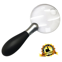 Export quality optical acrylic hand-held mother-in-law magnifying glass with light double rate old man reading newspaper