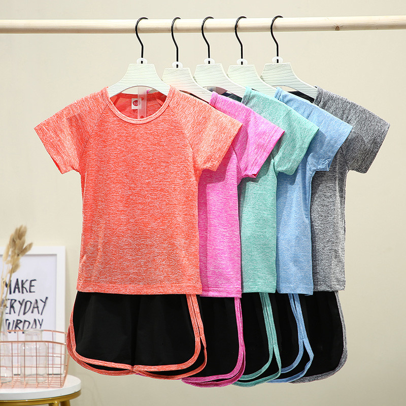 Children Suit Boy Speed Jersey Short Sleeves Girl Sports Summer Clothing 2022 New CUHK Scout Costume Basketball Clothes