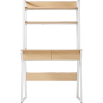 Lins home modern computer desk desk bookshelf integrated student study home writing desk small table and chair
