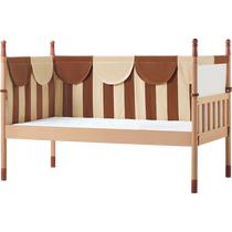 Lins Home Детская кровать из массива дерева расширенный артефакт с поручнями расширенная кровать для взрослых Lins Wood LH070