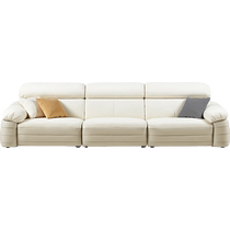 Lins Home Cream Style Technology Fabric Sofa Living Room 2024 New Small Apartment Straight Row Sofa Lins Wood Industry