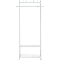 Lins home pendulle hanger Easy Home Removable Hood Rack Double Pole Shoe Rack Shelve Sheli Wood Industry 724