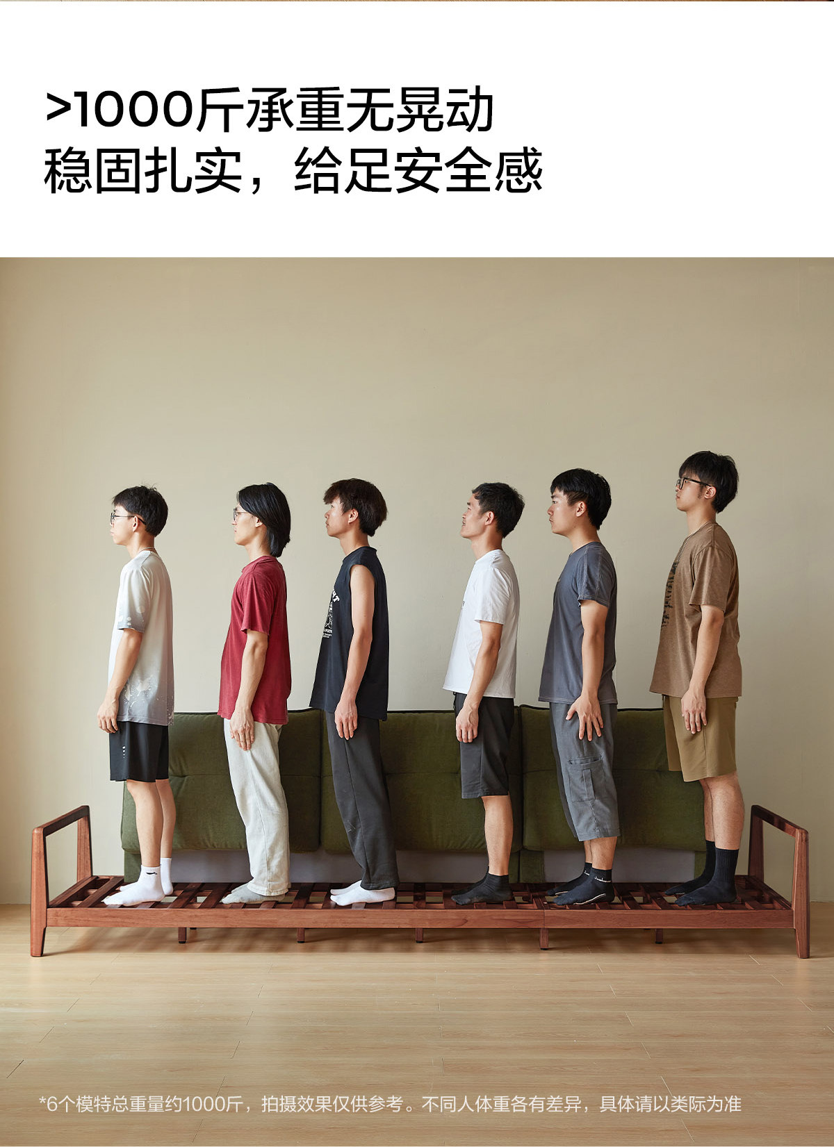  Диван из натурального дерева для гостиной, зеленая ткань, новая коллекция 