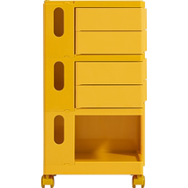 Lins Home Living Room Movable Storage Rack Multi-layer Rotating Storage Cabinet Home Display Rack Lins Wood Industry