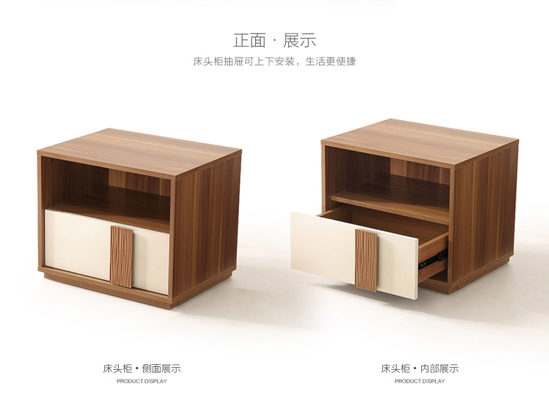 Lin của Gỗ Giường Đôi Đơn Giản Tủ Quần Áo Dresser Phòng Ngủ Đặt Đồ Nội Thất Thiết Lập Kết Hợp Sáu mảnh CP4A