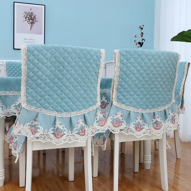 Khăn trải bàn vải bọc ghế ghế ăn gia đình bàn ghế bao gồm phổ quát Trung Quốc ghế ăn đệm đặt đơn giản hiện đại vải trải bàn