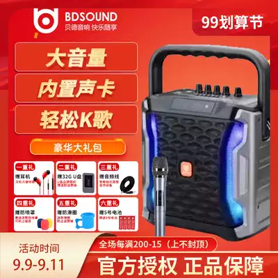 Bede BD-H0355 sound card live Speaker outdoor high power volume home Square dance audio portable