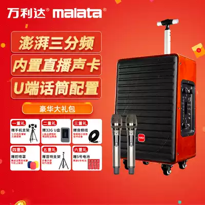 Wanlida 1 4-inch socket wrench sky outdoor audio home speaker K singing sound three-way crossover sound card All square dance