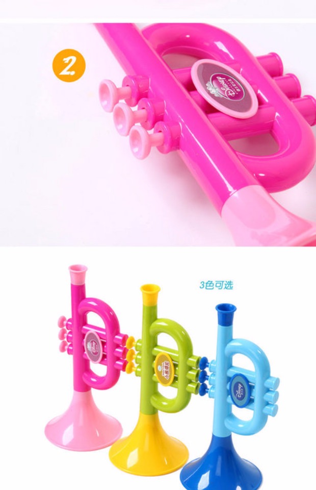 Disney trẻ em kèn nhỏ đồ chơi chơi nhạc cụ bé thổi nhạc đồ chơi kèn 3-6 tuổi bộ đồ chơi