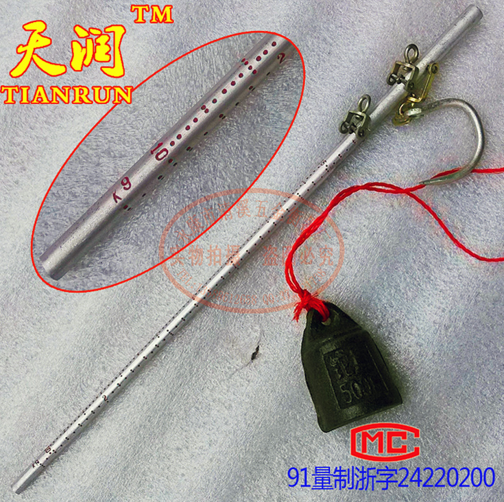 Size aluminum rod hook scale kilogram metal rod portable kilogram standard new and old wooden rod called manual scale household scale