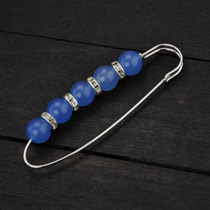 Retro National style chalcedony agate Bodhi diamond brooch pin sweater accessories open evil evil protection safety jewelry