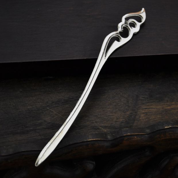 Retro Miao bạc kẹp tóc bookmark sử dụng kép redmoon gió quốc gia Trung Quốc tua tóc trang trí ngày lễ sinh nhật món quà nữ băng đô con ếch