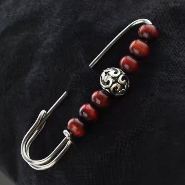 Cây giống gió quốc gia retro bạc 镂 珠 檀 檀 檀 佛 佛 佛 手工 cài áo nữ