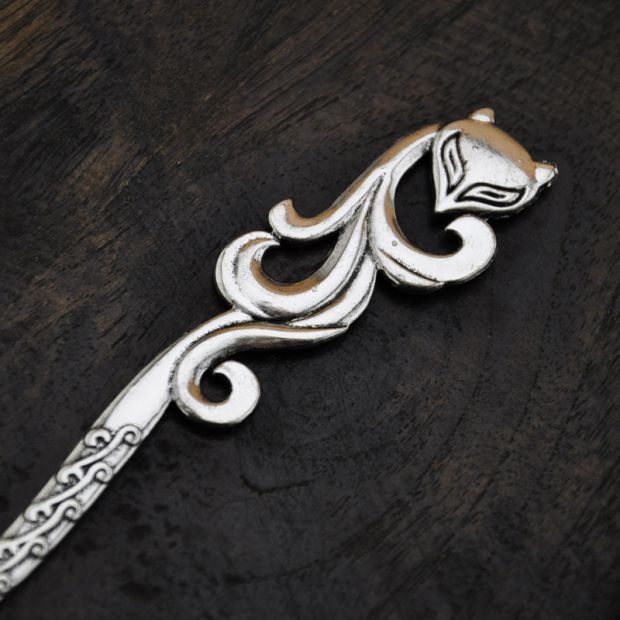 Vintage phụ kiện tóc dân tộc Miao bạc bookmark kẹp tóc nữ mô hình cổ điển đĩa tóc bước lắc tua quà tặng nữ trang sức cây trâm cài tóc