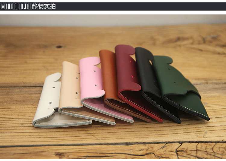 Mindodojo retro handmade tùy chỉnh thẻ da đặt voi thẻ túi ví nhỏ ví tiền xu ví đựng thẻ nam