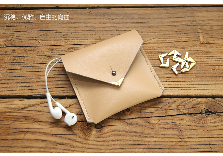 Mindodojo gói tùy chỉnh thủ công thẻ retro Phong bì đơn giản loại tiền xu ví lưu trữ bao gồm tai nghe - Chủ thẻ ví tiền