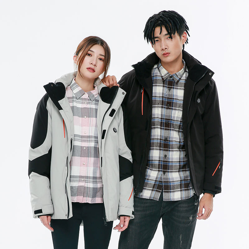 Black Technology Smart Heating Jacket, Rechargeable Graphene Self-Heating Parka, Thickened Charging Coat, down Cotton Jacket