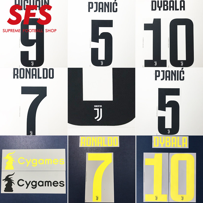 SFS 1819 season Juventus Home and away player number series(non-shirt link)