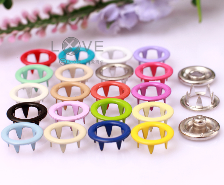 Rỗng màu cao Ipomoea khóa baby baby snaps công cụ cài đặt chụp nút nút 3,6 nhân dân tệ 10 bộ - Công cụ & vật liệu may DIY kim đan len