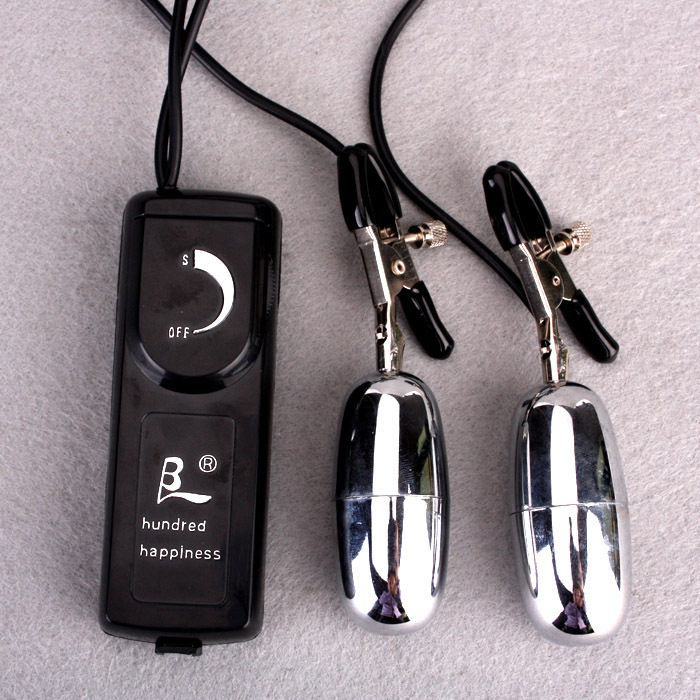 Baile milk clip metal jumping egg frequency conversion version of the milk clip can be used by women and men, fun SM husband and wife comrades