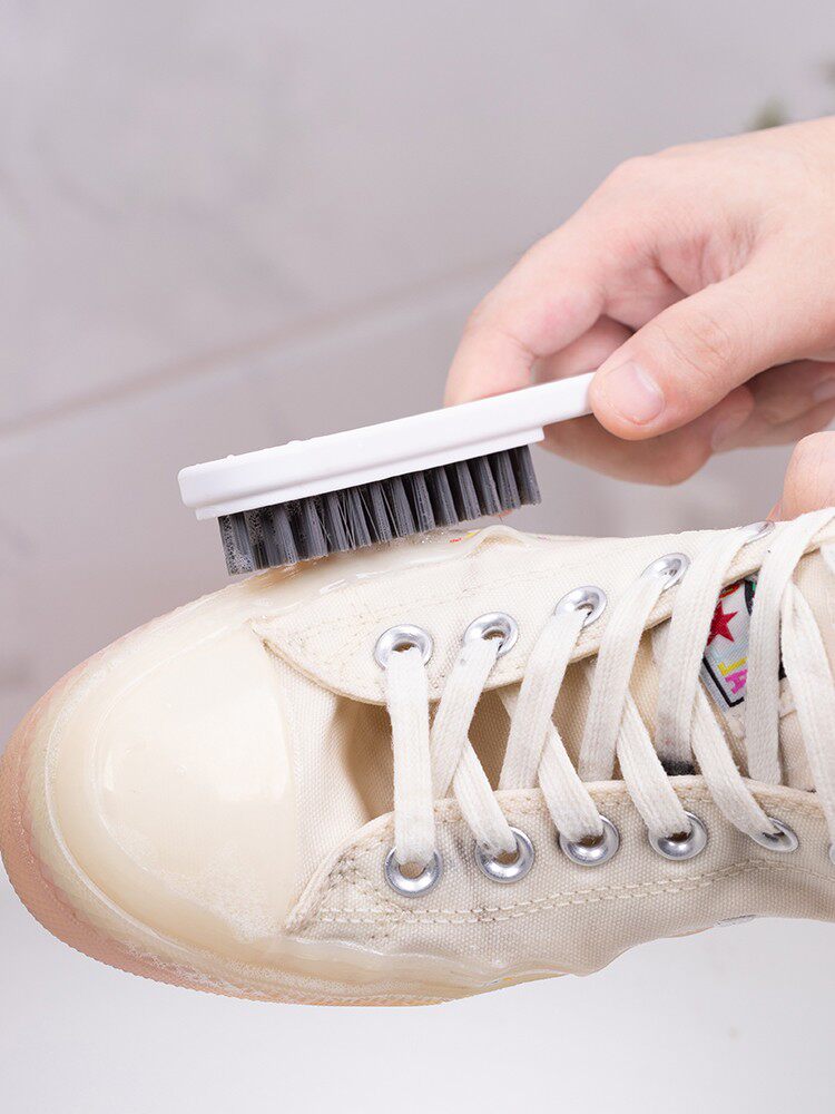 Japanese-style multi-functional soft-bristled cleaning brush does not hurt small white shoes brush shoes kitchen housework laundry brush dormitory long handle wash