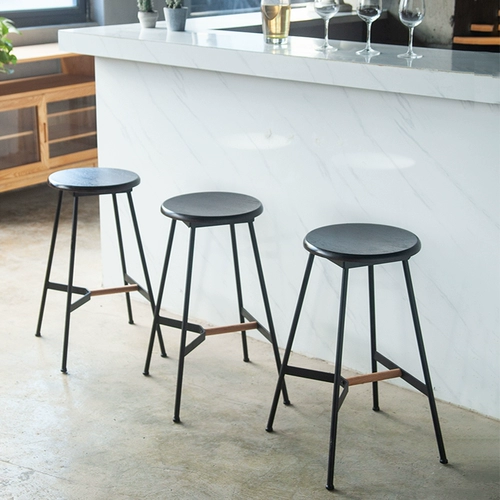 Северный бар стул Железный Бар Стул Home Light Luxury Stool Simple Bar Стул высокий