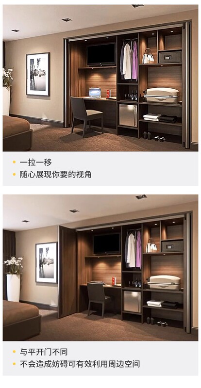 Swiss Hawa Hidden Cabinet Laundry Room Sliding Imported Folding Door Single Door Double Door Insert-Type Revolving Door Track