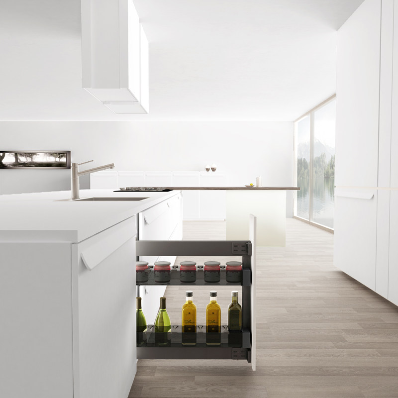 The kitchen cabinet is extremely narrow pull basket flavored blue pure aluminum shelf double deck contains ultra narrow 150 cabinet 200