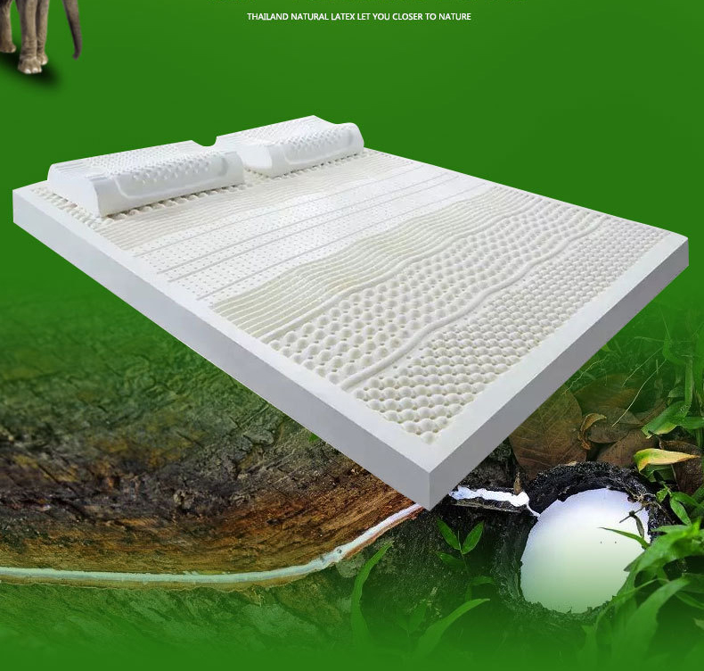 Thái Lan nhập khẩu cao su thiên nhiên cao su nệm 1.8m sinh viên ký túc xá giường nệm Độc 0,9 1,2 m tùy chỉnh - Nệm đệm sưởi điện