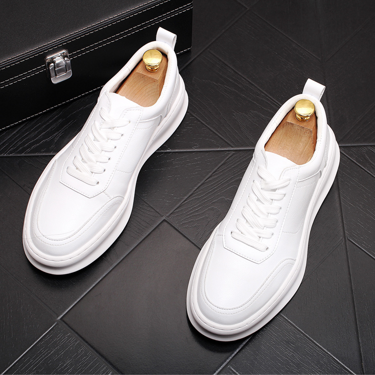 New men's shoes Korean version trendy small white shoes inner heightening casual shoes students fashion sneakers low top loafers