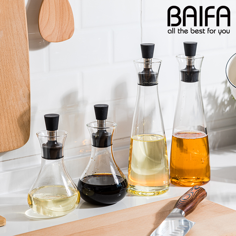 European-style anti-side leakage stainless steel glass kettle housekitchen canned soy bottle vinegar bottle kitchen supplies