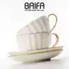 Household European-style Phnom Penh small luxury coffee cup set Bone China light luxury Nordic high-grade tea cup cup logo customization