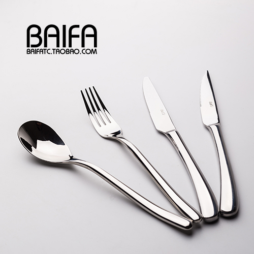 Moon Light Stainless Steel Steak Knife Fork two sets Knife Fork Spoon Three Sets Fork Spoon Western Dining Cutlery Sets