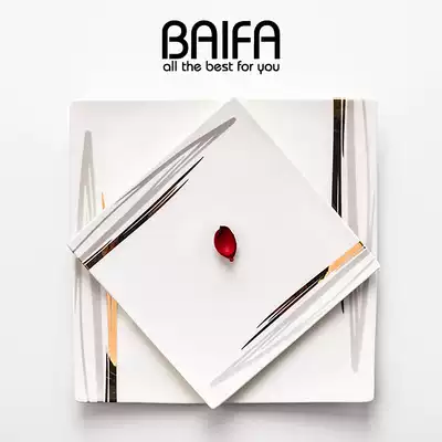 Steak plate plate European creative Nordic home plate bone china western food cutlery set set one person food plate