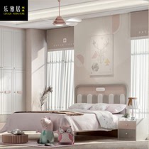 Childrens single bed wardrobe desk combination ash wood princess bed Dream Age furniture SA023 top ten brands