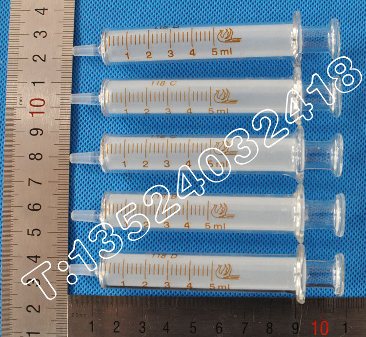 上海直销5ml加厚型玻璃针筒玻璃针管点胶加墨水针桶0.25ml-1000ml