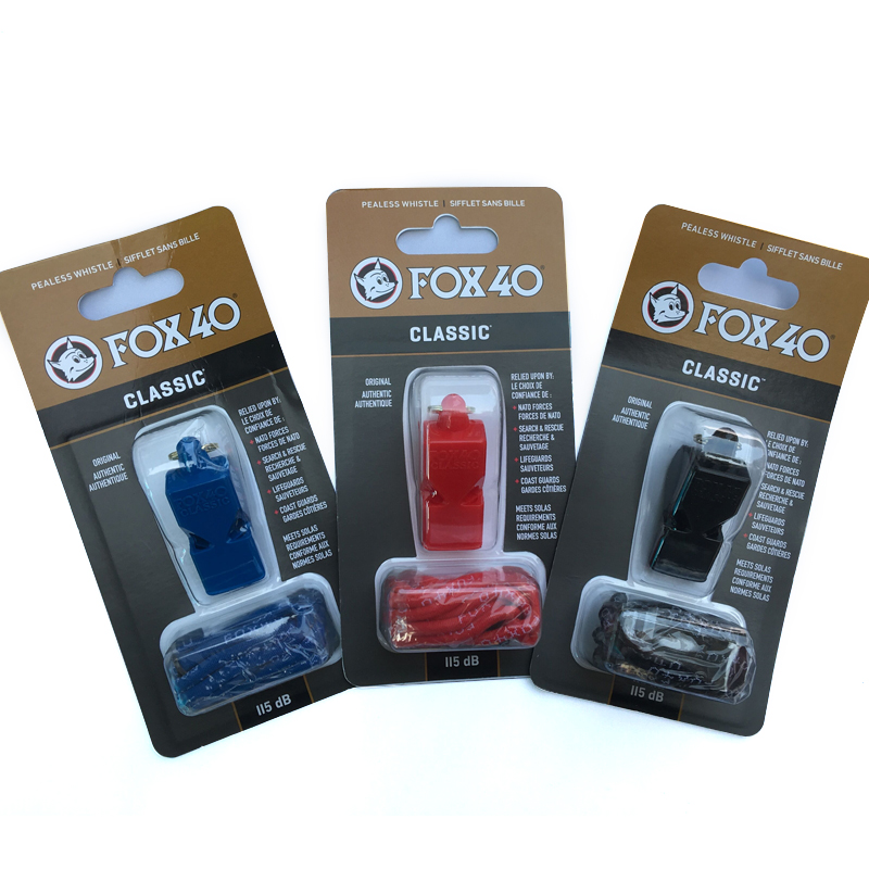 Imported Canadian FOX40 Fox Whistle CLASSIC Basketball Foot Volleyball Referee Whistle 115 dB